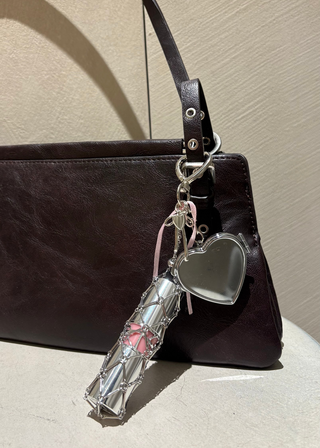 LipCharm Silver Heart